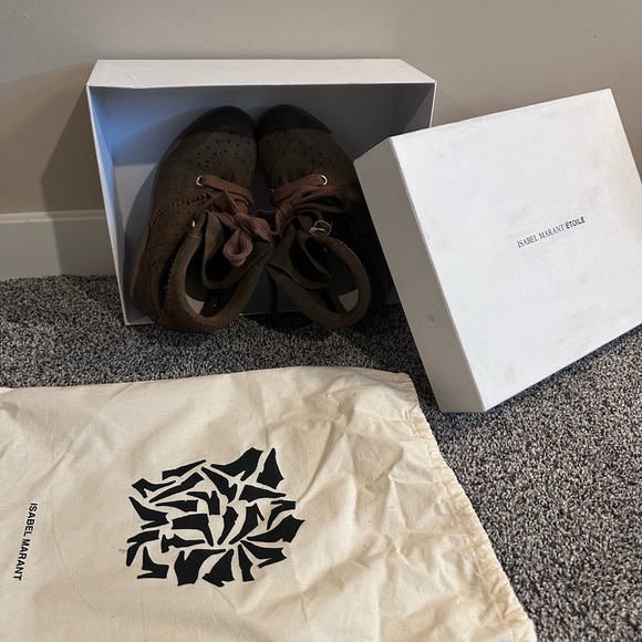 Isabel Marant Étoile Brown Wedge Sneakers EU 36 | Brand New - Picture 3 of 17